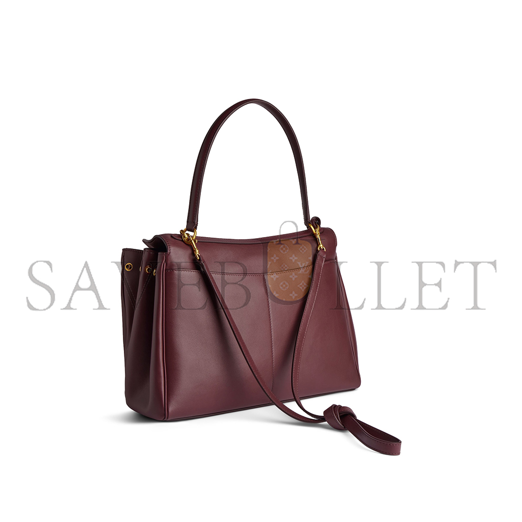 BALENCIAGA WOMEN'S RODEO MEDIUM HANDBAG IN BURGUNDY 7897722AA4V6034 (35*23.3*10.9cm) BALENCIAGA WOMEN'S RODEO MEDIUM HANDBAG IN BURGUNDY 7897722AA4V6034 (35*23.3*10.9cm)
